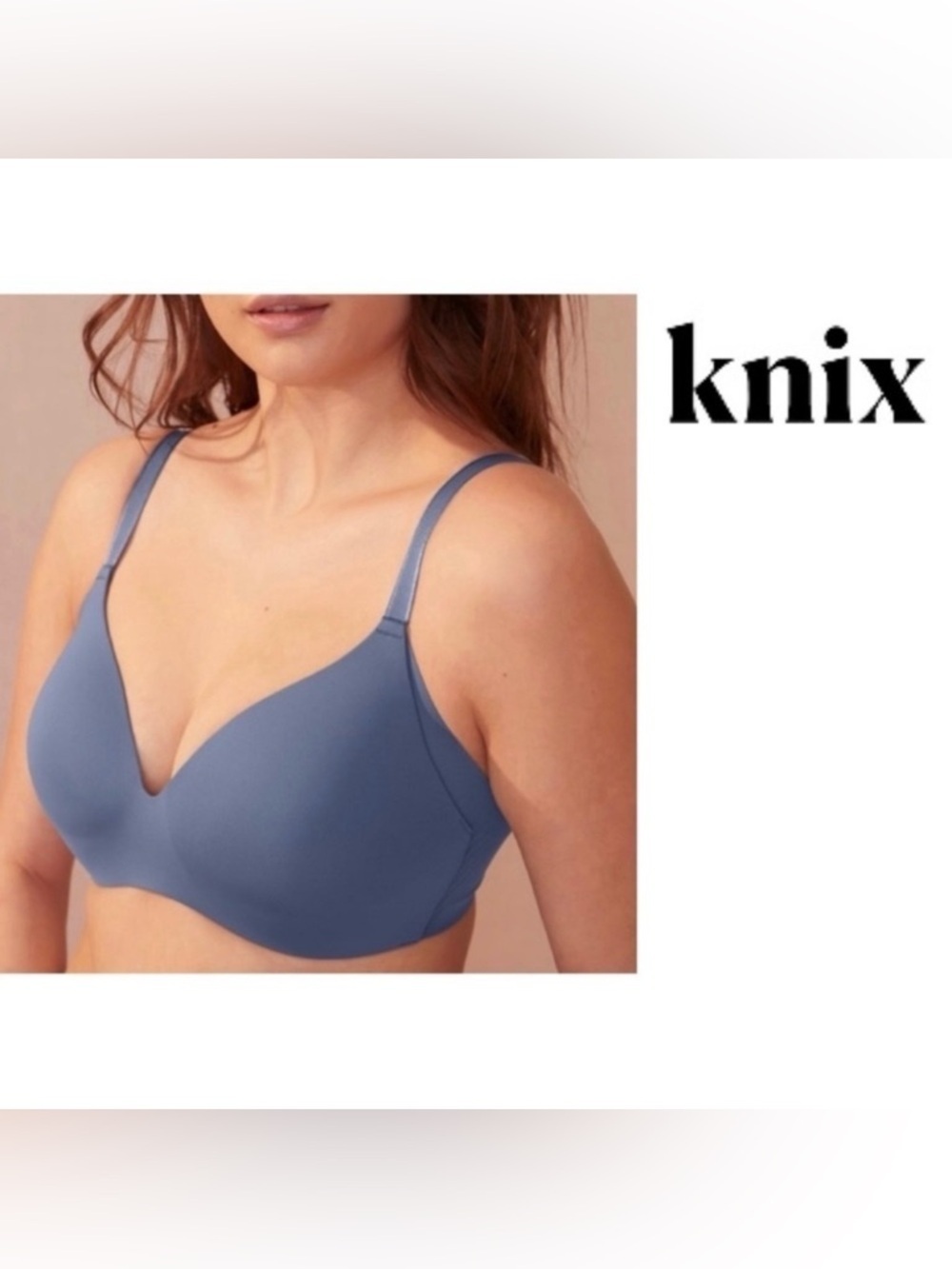 Knix Wingwoman Blue Bra Size 8+ 42E, 40F, 42F